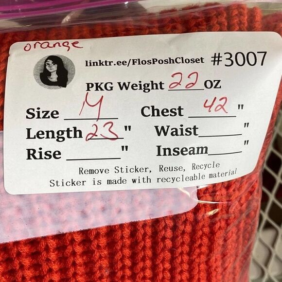 Rachel Zoe New York Women's Orange Knitted Long-Sleeve Sweater Size M NWT - Picture 16 of 16